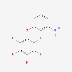 molecular formula C12H6F5NO B2507670 3-(2,3,4,5,6-Pentafluorophenoxy)aniline CAS No. 294852-08-7