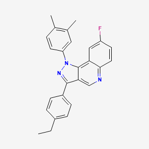 1-(3,4-dimethylphenyl)-3-(4-ethylphenyl)-8-fluoro-1H-pyrazolo[4,3-c]quinoline