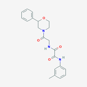 molecular formula C21H23N3O4 B2507685 N1-(2-氧代-2-(2-苯基吗啉基)乙基)-N2-(间甲苯基)草酰胺 CAS No. 954092-58-1