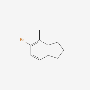 molecular formula C10H11Br B2507692 5-Bromo-4-méthyl-2,3-dihydro-1H-indène CAS No. 2402830-40-2