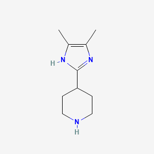 molecular formula C10H17N3 B2507705 4-(4,5-dimethyl-1H-imidazol-2-yl)piperidine CAS No. 933750-43-7