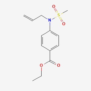 molecular formula C13H17NO4S B2507707 Ethyl 4-[allyl(methylsulfonyl)amino]benzoate CAS No. 717865-51-5