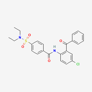 molecular formula C24H23ClN2O4S B2507712 N-(2-苯甲酰基-4-氯苯基)-4-(二乙基磺酰基)苯甲酰胺 CAS No. 313251-89-7