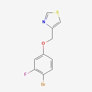 molecular formula C10H7BrFNOS B2507719 4-[(4-Bromo-3-fluorophenoxy)methyl]-1,3-thiazole CAS No. 1479937-19-3