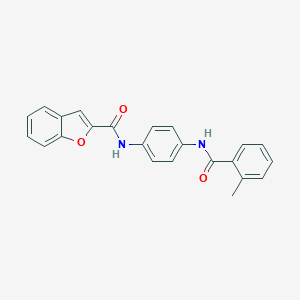 N-{4-[(2-methylbenzoyl)amino]phenyl}-1-benzofuran-2-carboxamide