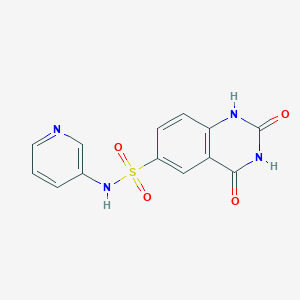 molecular formula C13H10N4O4S B2507729 2,4-dioxo-N-(pyridin-3-yl)-1,2,3,4-tetrahydroquinazoline-6-sulfonamide CAS No. 1904414-43-2