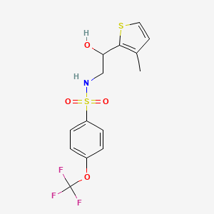 N-(2-hydroxy-2-(3-methylthiophen-2-yl)ethyl)-4-(trifluoromethoxy)benzenesulfonamide