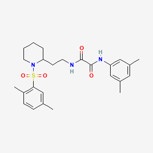 N-{2-[1-(2,5-dimethylbenzenesulfonyl)piperidin-2-yl]ethyl}-N'-(3,5-dimethylphenyl)ethanediamide