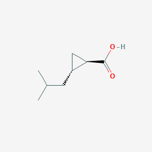 molecular formula C8H14O2 B2507735 (1R,2R)-2-(2-Methylpropyl)cyclopropane-1-carboxylic acid CAS No. 1232688-70-8