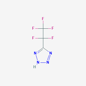 molecular formula C3HF5N4 B2507738 5-(1,1,2,2,2-pentafluoroethyl)-2H-tetrazole CAS No. 740053-57-0