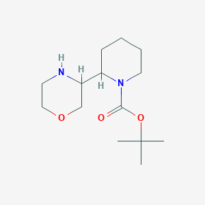 molecular formula C14H26N2O3 B2507740 叔丁基 2-吗啉-3-基哌啶-1-羧酸酯 CAS No. 1367705-87-0