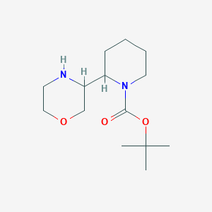 molecular formula C14H26N2O3 B2507740 2-(Terc-butil)-3-morfolin-4-ilpiperidina-1-carboxilato CAS No. 1367705-87-0