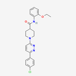 molecular formula C24H25ClN4O2 B2507744 1-(6-(4-chlorophenyl)pyridazin-3-yl)-N-(2-ethoxyphenyl)piperidine-4-carboxamide CAS No. 1202992-57-1
