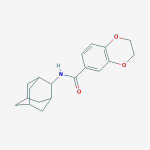 N-(2-adamantyl)-2,3-dihydro-1,4-benzodioxine-6-carboxamide