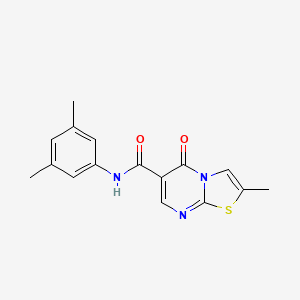 molecular formula C16H15N3O2S B2507753 N-(3,5-dimethylphenyl)-2-methyl-5-oxo-5H-thiazolo[3,2-a]pyrimidine-6-carboxamide CAS No. 896340-48-0