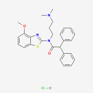N-(3-(dimethylamino)propyl)-N-(4-methoxybenzo[d]thiazol-2-yl)-2,2-diphenylacetamide hydrochloride