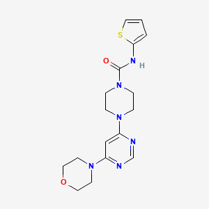 4-(6-morpholinopyrimidin-4-yl)-N-(thiophen-2-yl)piperazine-1-carboxamide