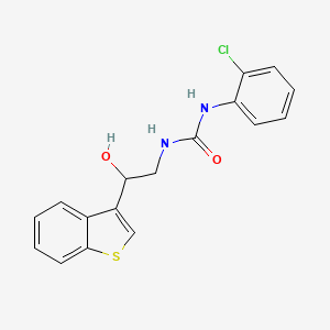 1-(2-(Benzo[b]thiophen-3-yl)-2-hydroxyethyl)-3-(2-chlorophenyl)urea
