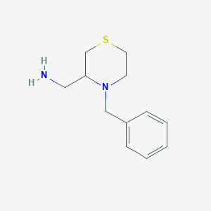 molecular formula C12H18N2S B2507769 (4-苄硫代吗啉-3-基)甲胺 CAS No. 170701-97-0
