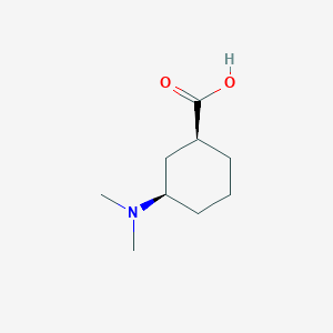 molecular formula C9H17NO2 B2507775 (1S,3R)-3-(Dimethylamino)cyclohexane-1-carboxylic acid CAS No. 2272796-96-8