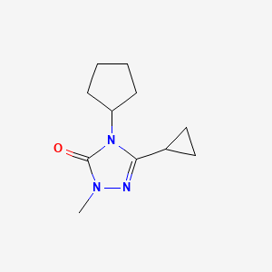 4-cyclopentyl-3-cyclopropyl-1-methyl-4,5-dihydro-1H-1,2,4-triazol-5-one
