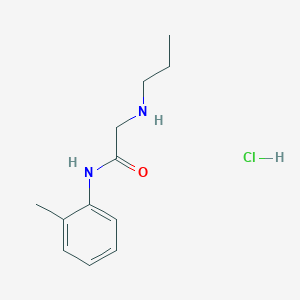 N-(2-methylphenyl)-2-(propylamino)acetamide hydrochloride