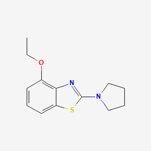 molecular formula C13H16N2OS B2507797 4-Ethoxy-2-(pyrrolidin-1-yl)benzo[d]thiazole CAS No. 862977-07-9