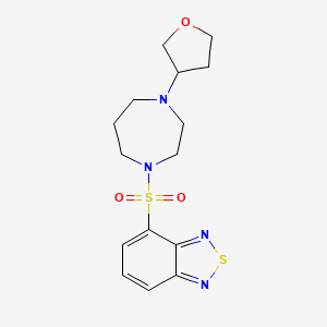 4-((4-(Tetrahydrofuran-3-yl)-1,4-diazepan-1-yl)sulfonyl)benzo[c][1,2,5]thiadiazole