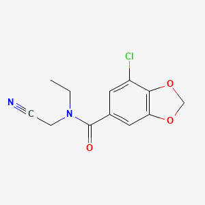 7-chloro-N-(cyanomethyl)-N-ethyl-2H-1,3-benzodioxole-5-carboxamide