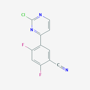 5-(2-Chloropyrimidin-4-yl)-2,4-difluorobenzonitrile