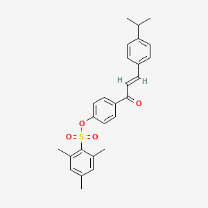 4-[(2E)-3-(4-isopropylphenyl)-2-propenoyl]phenyl 2,4,6-trimethylbenzenesulfonate