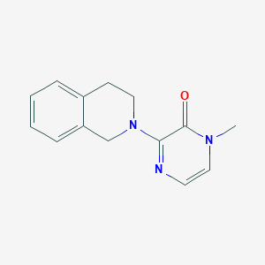 molecular formula C14H15N3O B2507882 3-(3,4-dihydroisoquinolin-2(1H)-yl)-1-methylpyrazin-2(1H)-one CAS No. 2034390-80-0