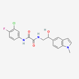 N'-(3-chloro-4-fluorophenyl)-N-[2-hydroxy-2-(1-methyl-1H-indol-5-yl)ethyl]ethanediamide