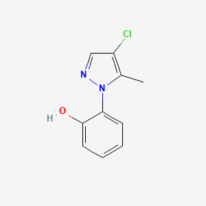 molecular formula C10H9ClN2O B2507897 2-(4-chloro-5-methyl-1H-pyrazol-1-yl)phenol CAS No. 1955547-84-8