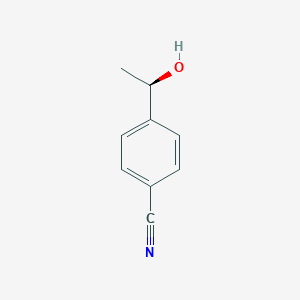 molecular formula C9H9NO B025079 (R)-4-(1-hydroxyethyl)benzonitrile CAS No. 101219-69-6