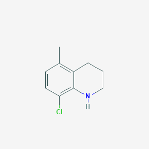 molecular formula C10H12ClN B2507902 8-Chloro-5-methyl-1,2,3,4-tetrahydroquinoline CAS No. 1698991-31-9