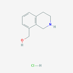 molecular formula C10H14ClNO B2507905 1,2,3,4-四氢异喹啉-8-基甲醇；盐酸盐 CAS No. 2411263-14-2