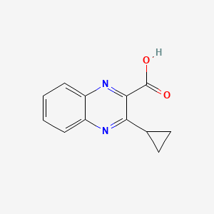 molecular formula C12H10N2O2 B2507934 3-环丙基喹喔啉-2-甲酸 CAS No. 1511947-59-3