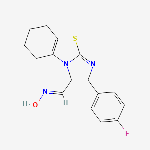 2-(4-Fluorophenyl)-5,6,7,8-tetrahydroimidazo[2,1-b][1,3]benzothiazole-3-carbaldehyde oxime