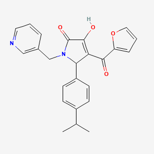 4-(furan-2-carbonyl)-3-hydroxy-5-(4-isopropylphenyl)-1-(pyridin-3-ylmethyl)-1H-pyrrol-2(5H)-one