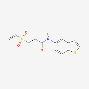 N-(1-Benzothiophen-5-yl)-3-ethenylsulfonylpropanamide