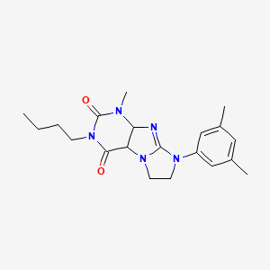 3-butyl-8-(3,5-dimethylphenyl)-1-methyl-1H,2H,3H,4H,6H,7H,8H-imidazo[1,2-g]purine-2,4-dione