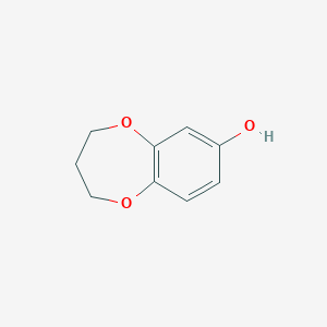 molecular formula C9H10O3 B2507958 3,4-dihydro-2H-1,5-benzodioxepin-7-ol CAS No. 63712-27-6