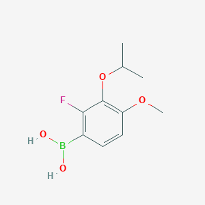 molecular formula C10H14BFO4 B2507980 2-Fluoro-3-isopropoxy-4-methoxyphenylboronic acid CAS No. 2096332-66-8