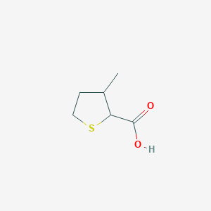 molecular formula C6H10O2S B2507995 3-甲硫代环戊烷-2-羧酸 CAS No. 2167336-32-3