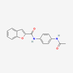 N-(4-acetamidophenyl)-1-benzofuran-2-carboxamide