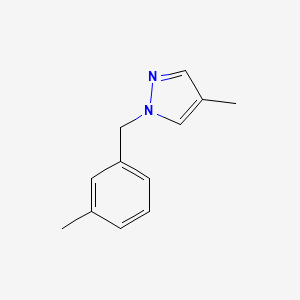 molecular formula C12H14N2 B2508003 4-Methyl-1-[(3-methylphenyl)methyl]pyrazole CAS No. 1343005-33-3