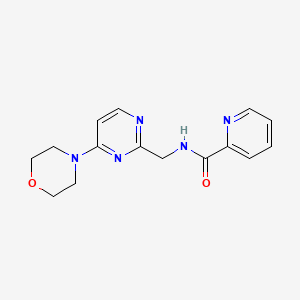 molecular formula C15H17N5O2 B2508004 N-((4-morpholinopyrimidin-2-yl)methyl)picolinamide CAS No. 1797223-38-1