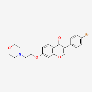 molecular formula C21H20BrNO4 B2508011 3-(4-bromophenyl)-7-(2-morpholinoethoxy)-4H-chromen-4-one CAS No. 903863-30-9