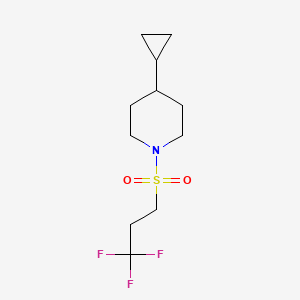 4-Cyclopropyl-1-(3,3,3-trifluoropropylsulfonyl)piperidine